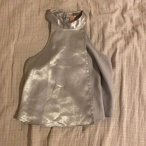 Silver tank top
